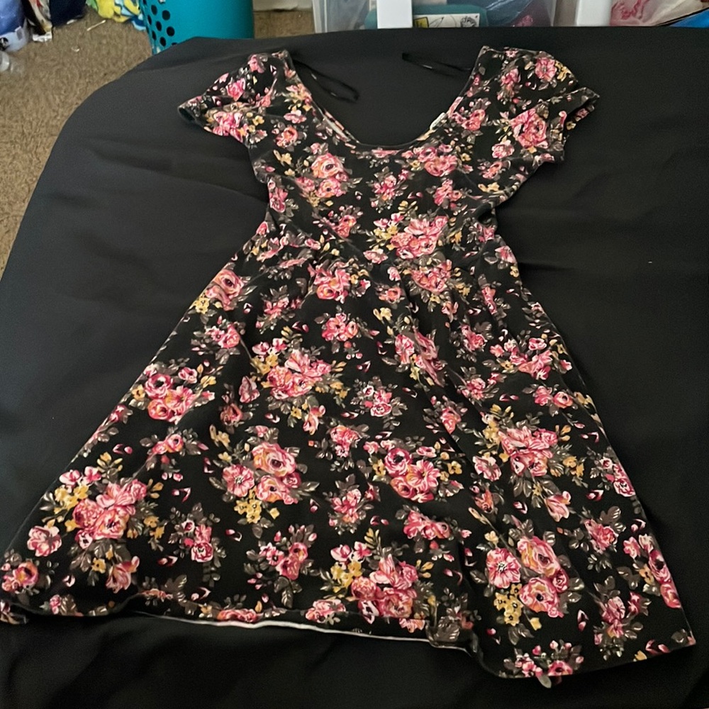 Black Floral Dress
